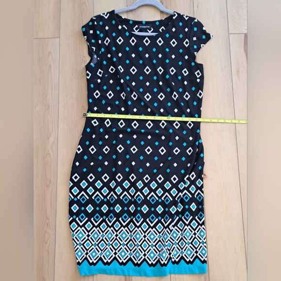 COPY - Liz Claiborne Geometric Print Sheath Dress Size M - Picture 10 of 11